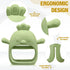 4 Packs Baby Teething Toy Silicone Teething Toys for Babies Over 6 Months, Anti Dropping Wrist Hand Teethers