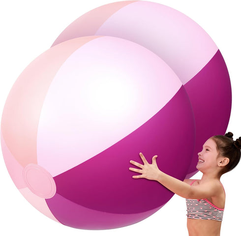 Ceenna 2 Pcs 60 Inch Giant Beach Ball Large Inflatable Pool Toy