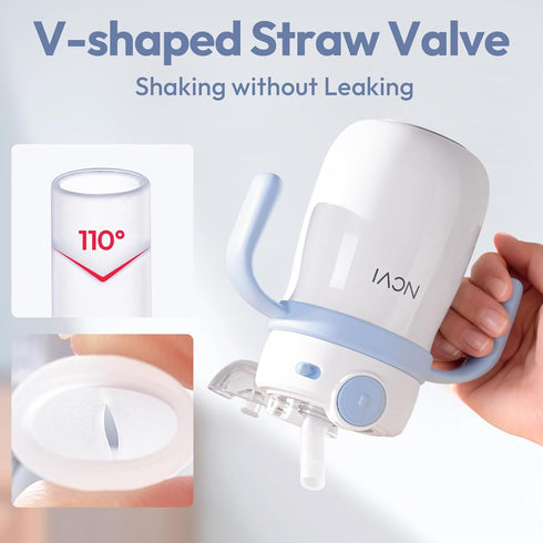 1-3 10floz,Christmas NCVI Kids Stainless Steel Straw Cup for Toddler Years Old, Training Tumbler with Straw Spill Proof