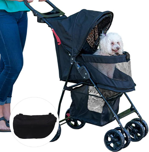 Side Sling Stroller Saddle Bag, Adjustable Prevent Slipping Waterproof Baby Stroller Organizer with Pocket for Travel