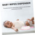Portable Refillable Baby Wipes Holder - Pink Travel Container