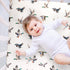 FIGEPO 4 Pack Pack (Pack Mallard Duck Baby N Play Sheets Neutral Unisex Breathable Fitted Nursery Sheets for Baby Girl