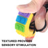 Children,5 Pack Sensory Chew Necklace, SLGOL Rinbow Color Silicone Chew Pendant Training and Development Fidget Toy