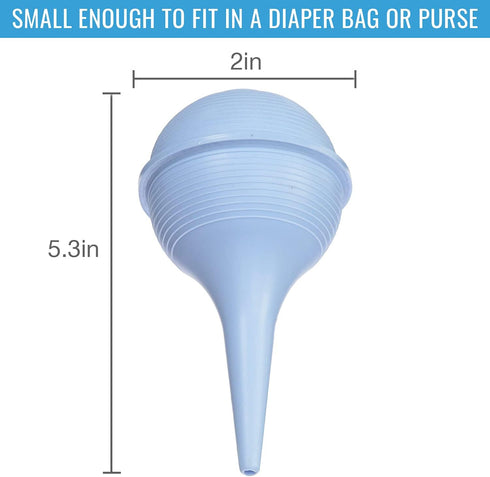 Briggs Bulb DMI Reusable Nasal Aspirator for Baby & Ear Syringe for Infant - Gentle Mucus Removal Suction to Clear