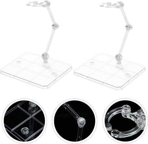 jojofuny 4pcs Action Figure Stands, Adjustable Action Figure, Doll Model Support Stand, Adjustable Doll Support, for Homes, Stores, Supermarkets, Shopping Malls, and Doll Shops
