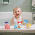 XAWACAH 6-12-18 6 Set 1 (6 Pack) Bath Toys for Toddlers Month, Bathtub Toys with Baby Bath Animals, No-Hole Design