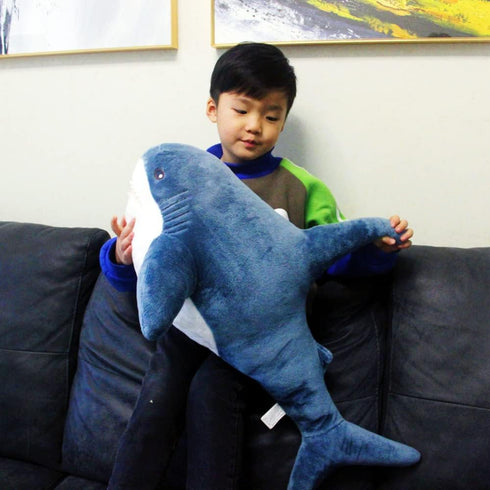 31 Inch XL 15% Giant Shark Stuffed Animal, Soft Shark Plush Pillow Décor, Perfect Stress Relief Gift