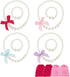 kilofly Princess Party Favor Jewelry Value Pack, 4 Sets of Necklace & Bracelet