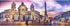 Trefl Panorama Piazza Navona, Rome 500 Piece Jigsaw Puzzle – Red 26"x9" Print, DIY Creative Fun