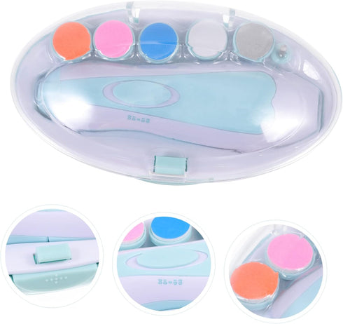 Trimmer Set Toddmomy Electric Nail File for Boys and Girls Safe Electric Nail Multiple Heads Baby-Friendly for Manicure