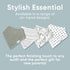 Copper Pearl 4 Pack Soft Cotton Baby Bibs for Drooling and Teething, Adjustable for Newborns to Toddlers (Alta Set)
