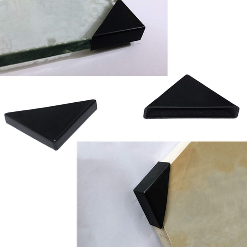 UoYu 20 Pcs Corner Protectors, Shape Triple-cornered Glass Table Corner Protector Cushion, 6mm x 50mm