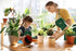 Doiaz Set Kidz Gardening -Real Metal Gardening Tools Kit for Childrenz Includes Sturdy Shovel,Rake,Fork,Trowel,Kidz