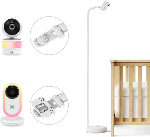 LeapFrog Setup Floor Stand Accessory, Compatible with Most Cameras, Adjustable Camera Mount for Crib, Secure and Stable