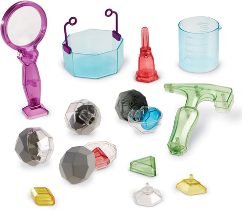 Learning Resources Gemology! Crystal Lab, STEM Toys, Science Kit for Kids, Fun Gifts, 20 Pieces, Ages 4+