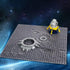 Feleph Space Moon Baseplate, 10x10 inches Classic Building Blocks Base Plate Gray, Compatible with Major Brands