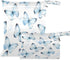 Haskirky Blue Butterflies Watercolor 2 Pcs Cloth Diaper Wet Dry Bags,Waterproof and Washable
