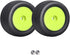 Mounted Front Wheels for Losi Mini T 2.0, Replacement 1/18 Off Road Directional Tires (Yellow)