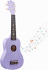 Jakeloo Kids Guitar Acoustic, 21 Inch Carbon Fibre Ukulele for Toddlers, Ideal Musical Toy for 3-9 Year Olds (Purple)