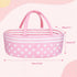 17-22 Inches AORI Reborn Baby Dolls Bassinet - Foldable Doll Crib Bed Soft Doll Carrier Accessories with Handle