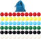 9/16 in Game Replacement Marbles, 60pcs Solid Color Game Balls for Chinese Checkers, Aggravation Game, Marble Run (6