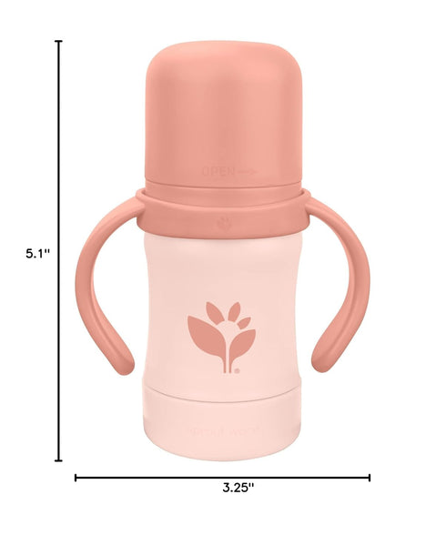 6oz., 6mo+, Green Sprouts Sprout Ware Sip & Straw Plant-plastic, Platinum-cured Silicone, Dishwasher Safe, Grows