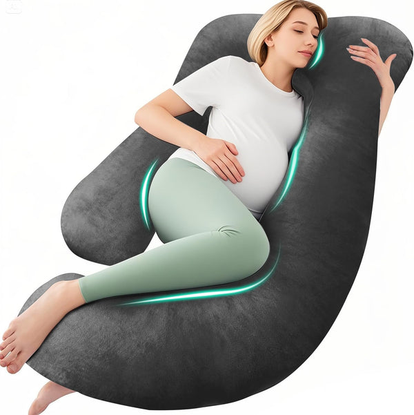 Chilling Home Pregnancy Pillow, U Shaped Pregnancy Pillows for Sleeping Full Body