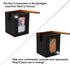 Venssu MTG Deck Box, Commander Display Card Box Fits 100 Double Sleeved Cards, TCG with 2 Dividers (Purple&Purple)