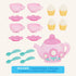 Battat Play Circle Singing Teapot – Toy Food Pretend Play Kitchen Set – 17 Pcs for 3 Years +