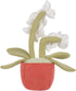 Apricot Lamb Potted Flower Plush Butterfly Orchid Plant, Soft Cute Plushies Toys for Baby Girl and Boy