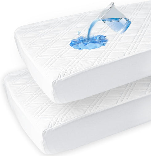 david's kids 2 Pack Waterproof Crib Mattress Protector, Fit Standard Crib and