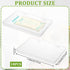 Sibosen 18 7.48 5.11 0.67 Pcs Clear Flat Breast Milk Freezer Storage Organizer Space Saving Breastmilk Storage