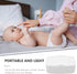 SHINEOFI 6.69X4.13X2.36In Refillable Wipes Dispenser Box with Non-Slip Base Portable Wet Tissue Holder for Baby