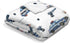 Police Vehicles Watercolor Baby Blanket for Boys, Car Motorcycle Helicopter Flannel Swaddle 30x40
