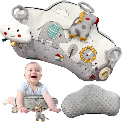 Tummy Time Activity Toy with 3 Detachable Sensory Toys | Baby Tummy