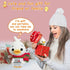 AicooFest Positive Crochet Duck Animals Emotional Support Plush Funny Knitted Duck Stuffed Animal Birthday
