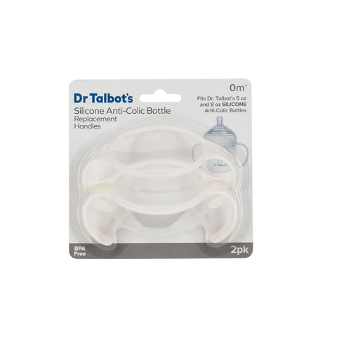 Dr. Talbot's Silicone Anti-Colic Bottle Replacement Handles, Feeding Supplies for Newborn, 2-Pack, Fits 5 oz and 8 oz