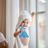 Set Baby Towels with Hood Newborn Gift - Gentle & Soft Baby Bath Towels Hooded w/Washcloths, Mittens, Brush, & Ultra