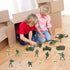 18 Pack Die-cast Military Vehicles Sets, 6 Pack Assorted Alloy Metal Models and 12 Pack Soldier Army Men