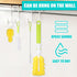 6-Piece Set 2PCS 2PCS Baby Bottle Cleaning Brush Detachable Sponge Bottle Brush, Nylon Milk Bottle Brush, Nipple Brush