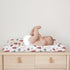 Watercolor Farm Animals Changing Pad Cover, Retro Barn Diaper Change Table Sheets for Boys Girls 32''x16''