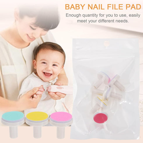CTIRCHIU 24pcs Trimmer Nail File Pads Electric Nail Replacement Pads for Smooth Lightweight Portable Go Use