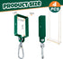 Dunzy 4 Pieces Metal Swing Set Accessories, Snap Hooks and Hangers for Connecting to Wooden Sets