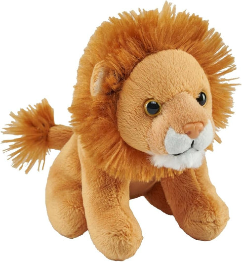 Wild Republic Pocketkins Eco Lion, Stuffed Animal, 5 Inches, Plush Toy, Made