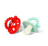 Set 3M+, RaZbaby Chompy & RaZ-Pear Teether BPA-Free Silicone Teething Toys for Babies Soothing Textures, Rattle Sound