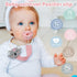 2 Pack TYRY.HU Pacifier Clip for Baby Girls, Neutral Pacifier Holder Clip for Boys, Soft Webbing Soothie Stuffed Animal