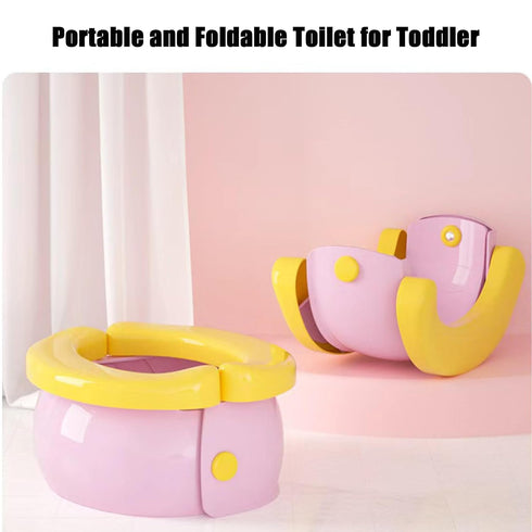 PandaEar Portable, Foldable Potty Seat for Toddler, Travel Toilet Seat Emergency Toilet for Car, Outdoor, Camping