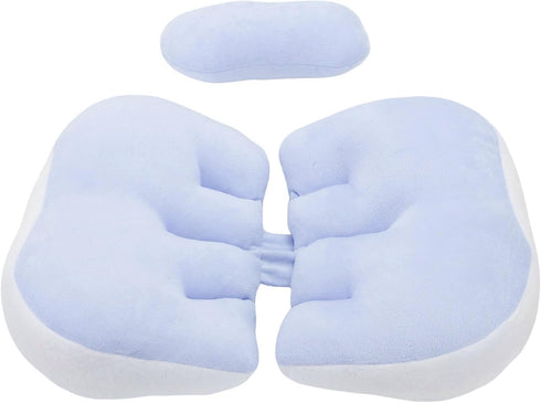 NOENNULL W Shaped Pillow for Women Cotton Adjustable Belly Support Maternity Wedge Pillow