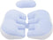 NOENNULL W Shaped Pillow for Women Cotton Adjustable Belly Support Maternity Wedge Pillow