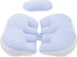 NOENNULL W Shaped Pillow for Women Cotton Adjustable Belly Support Maternity Wedge Pillow